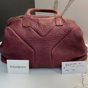 YSL ( Saint Laurent ) 2010 Easy SAC leather Satchel in plum.